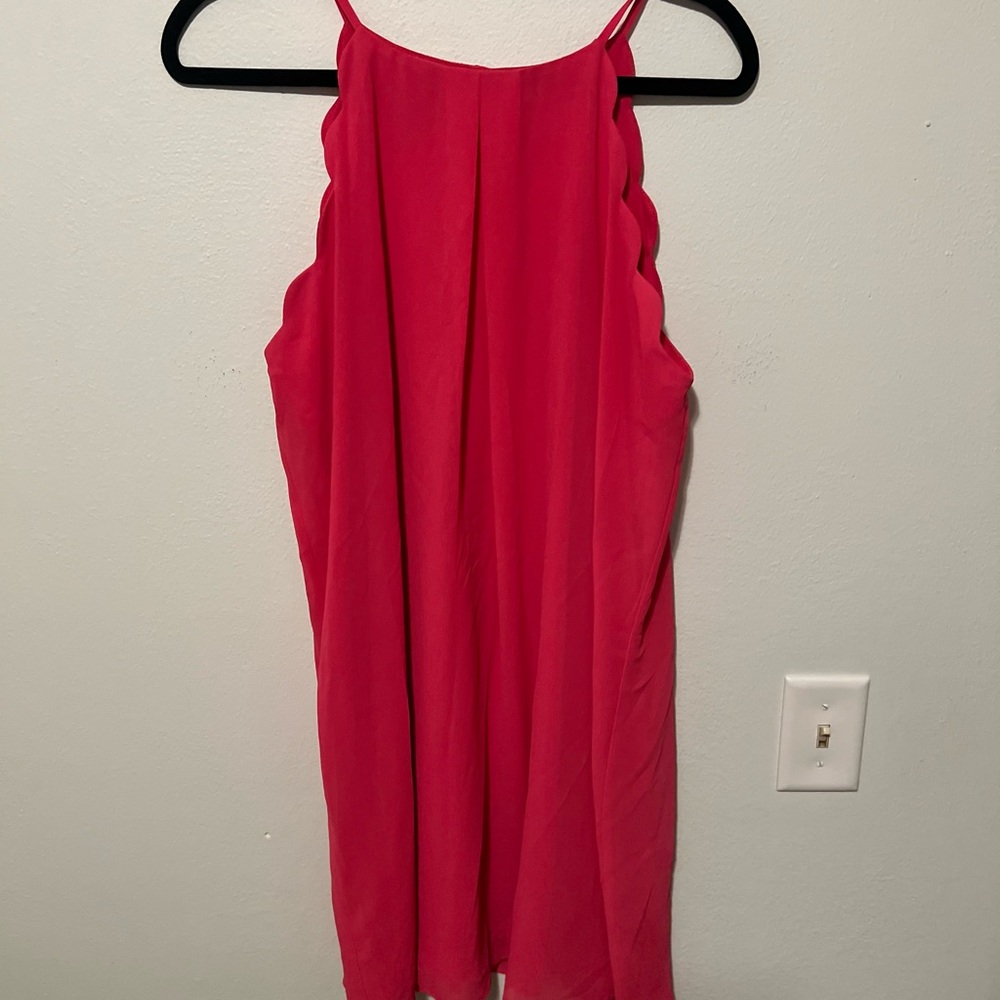 Hot Pink Sleeveless Dress